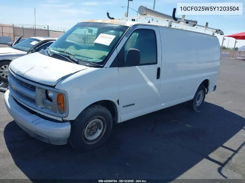 2000 Chevrolet Express VIN: 1GCFG25W5Y1203504 Lot: 42250704