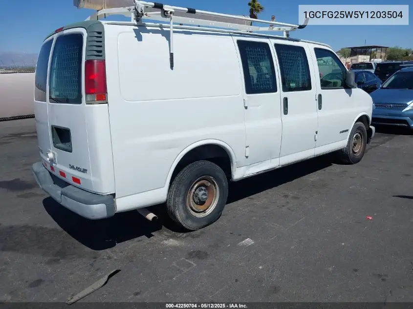 2000 Chevrolet Express VIN: 1GCFG25W5Y1203504 Lot: 42250704