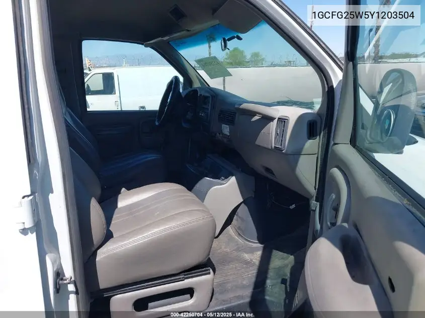 2000 Chevrolet Express VIN: 1GCFG25W5Y1203504 Lot: 42250704