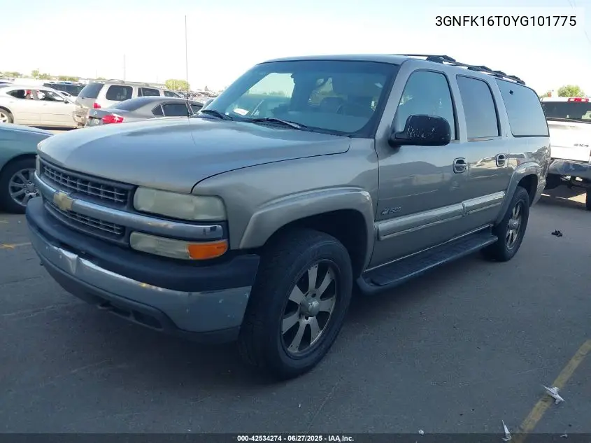 2000 Chevrolet Suburban 1500 Lt VIN: 3GNFK16T0YG101775 Lot: 42534274