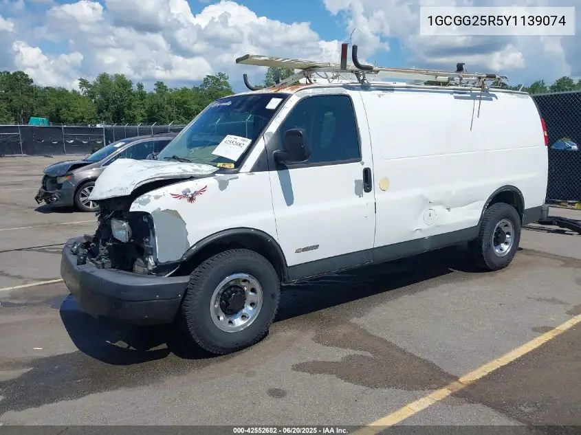 2000 Chevrolet Express VIN: 1GCGG25R5Y1139074 Lot: 42552682