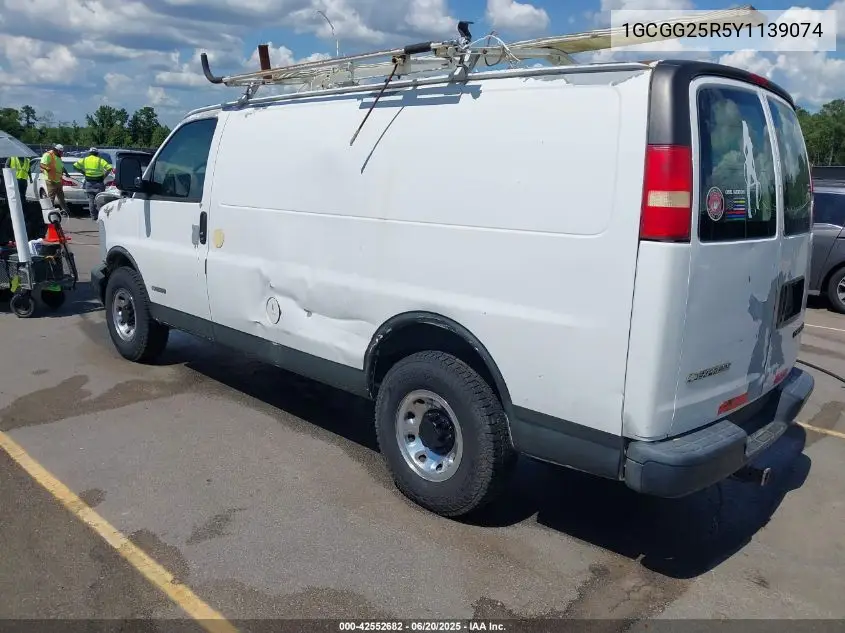 2000 Chevrolet Express VIN: 1GCGG25R5Y1139074 Lot: 42552682