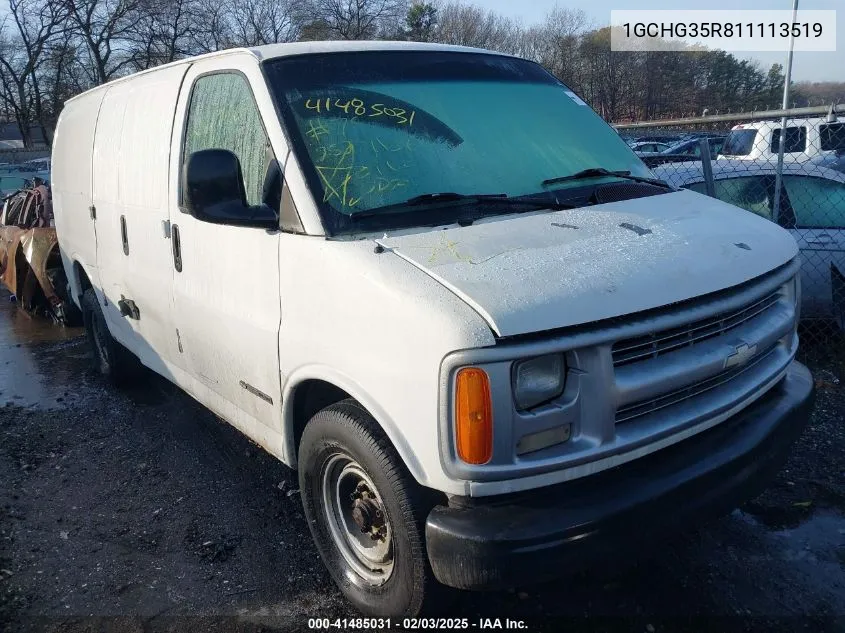 2001 Chevrolet Express VIN: 1GCHG35R811113519 Lot: 41485031