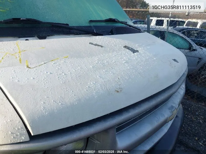 2001 Chevrolet Express VIN: 1GCHG35R811113519 Lot: 41485031