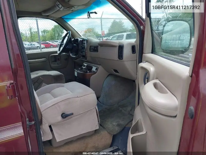 2001 Chevrolet Express Upfitter VIN: 1GBFG15R411217392 Lot: 42140347