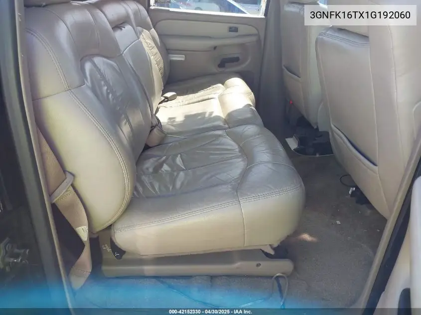 2001 Chevrolet Suburban 1500 Ls VIN: 3GNFK16TX1G192060 Lot: 42152330