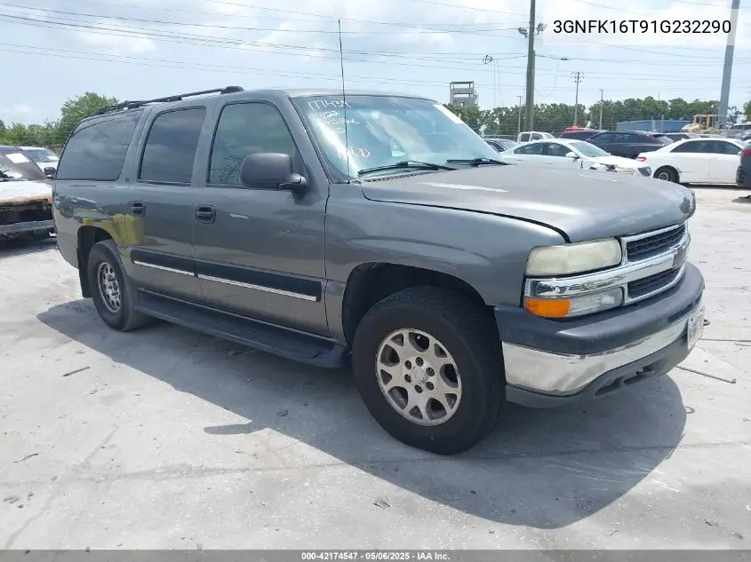 2001 Chevrolet Suburban 1500 Ls VIN: 3GNFK16T91G232290 Lot: 42174547