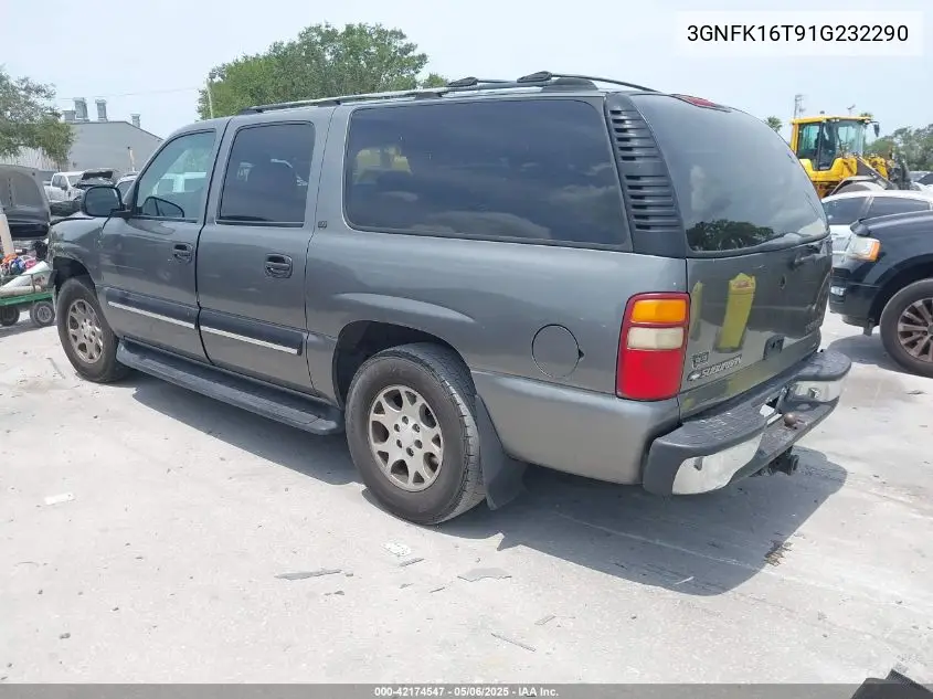 2001 Chevrolet Suburban 1500 Ls VIN: 3GNFK16T91G232290 Lot: 42174547