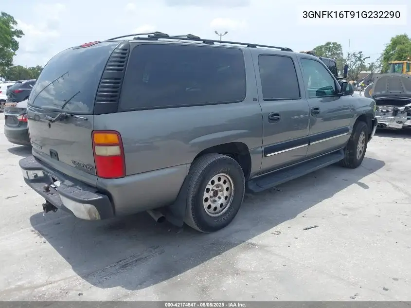 2001 Chevrolet Suburban 1500 Ls VIN: 3GNFK16T91G232290 Lot: 42174547