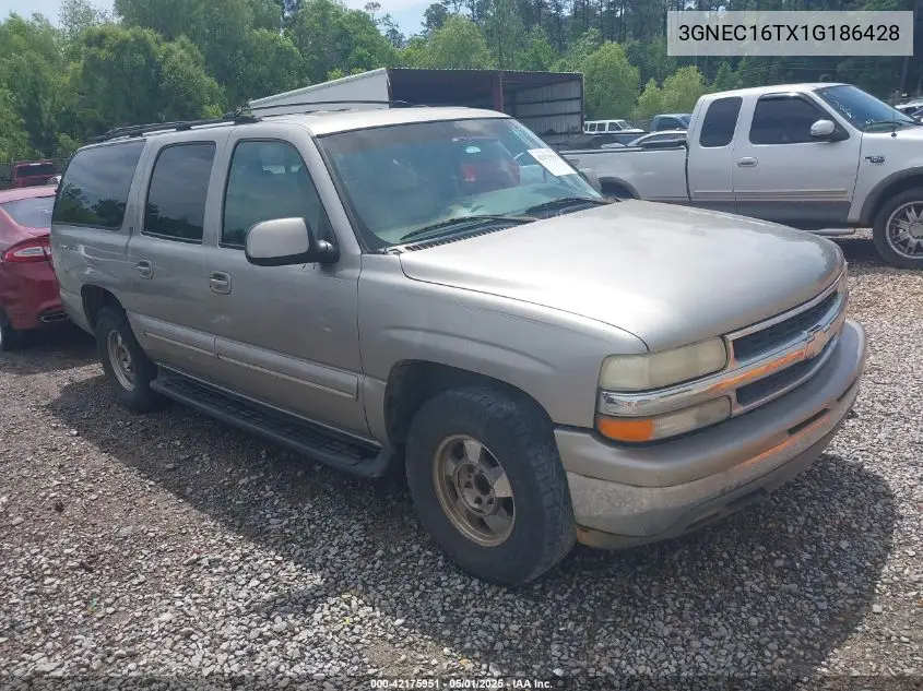 2001 Chevrolet Suburban 1500 Lt VIN: 3GNEC16TX1G186428 Lot: 42175951