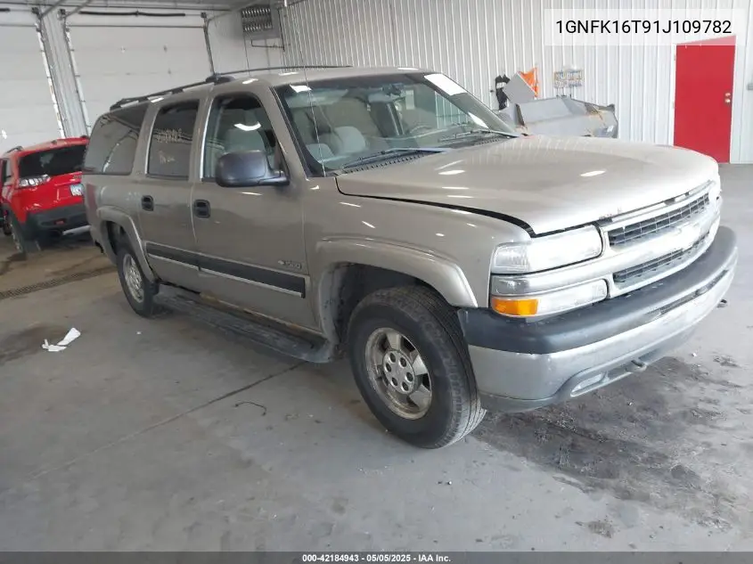 2001 Chevrolet Suburban 1500 Ls VIN: 1GNFK16T91J109782 Lot: 42184943