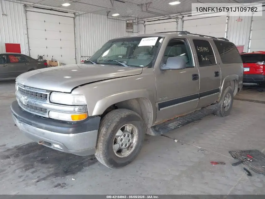 2001 Chevrolet Suburban 1500 Ls VIN: 1GNFK16T91J109782 Lot: 42184943