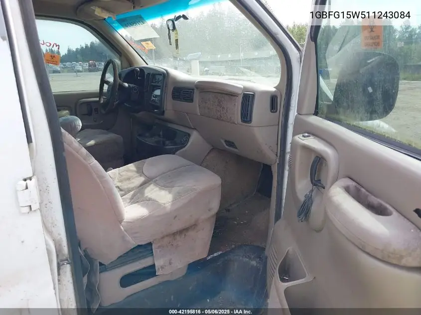 2001 Chevrolet Express Upfitter VIN: 1GBFG15W511243084 Lot: 42195816