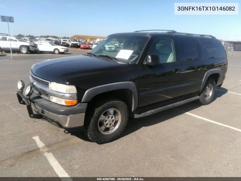 2001 Chevrolet Suburban 1500 Lt VIN: 3GNFK16TX1G146082 Lot: 42247593