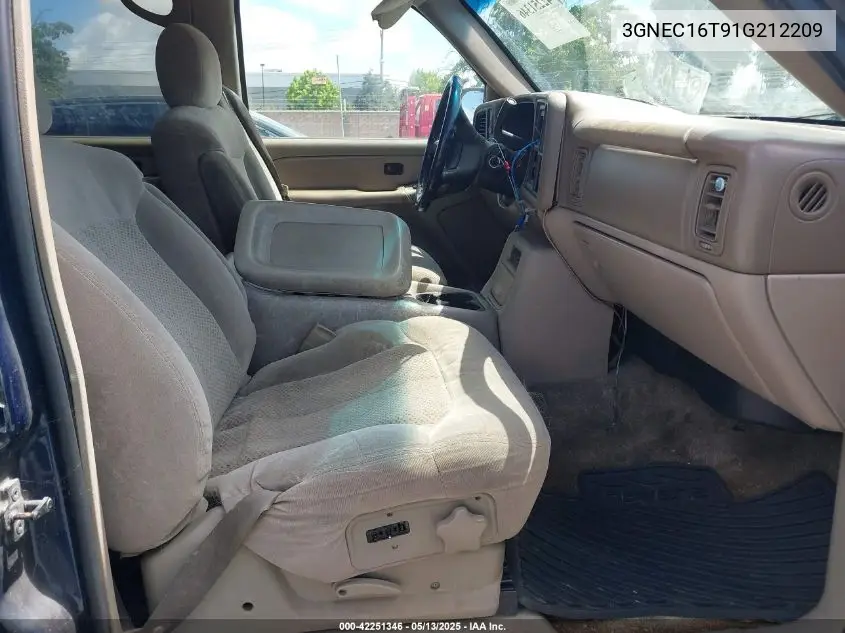 2001 Chevrolet Suburban 1500 Ls VIN: 3GNEC16T91G212209 Lot: 42251346