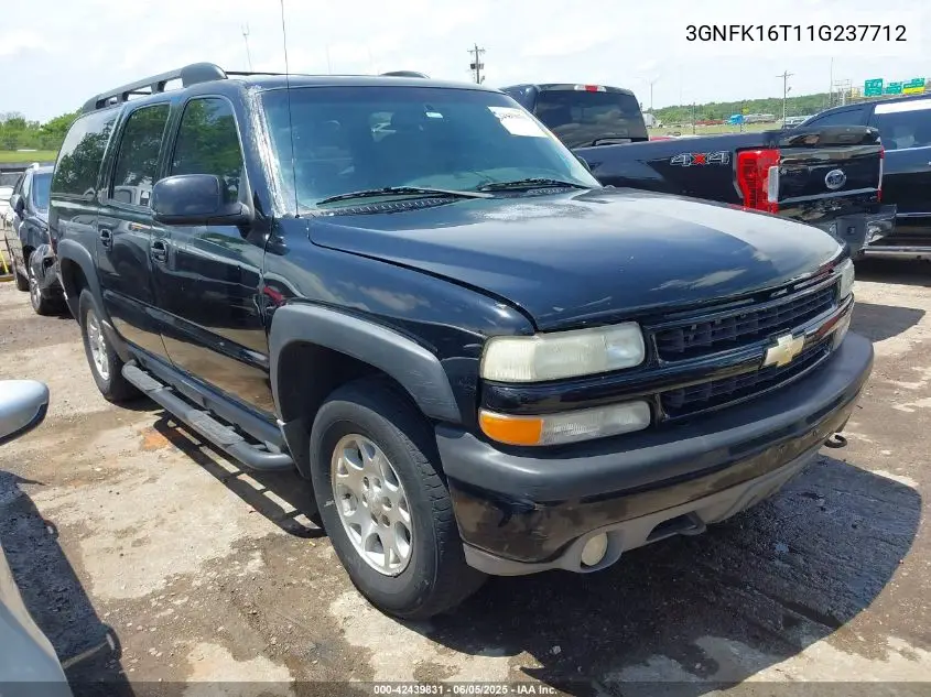 2001 Chevrolet Suburban 1500 Ls VIN: 3GNFK16T11G237712 Lot: 42439831