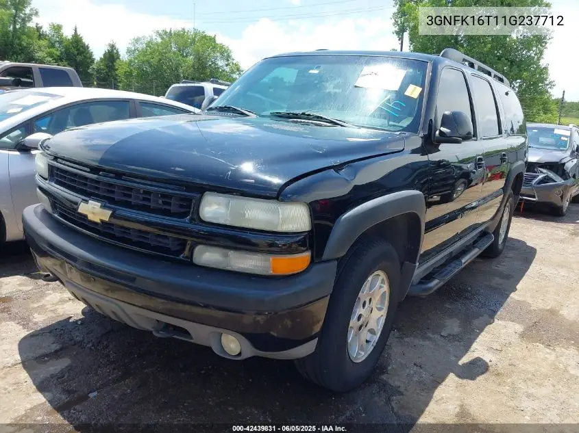 2001 Chevrolet Suburban 1500 Ls VIN: 3GNFK16T11G237712 Lot: 42439831