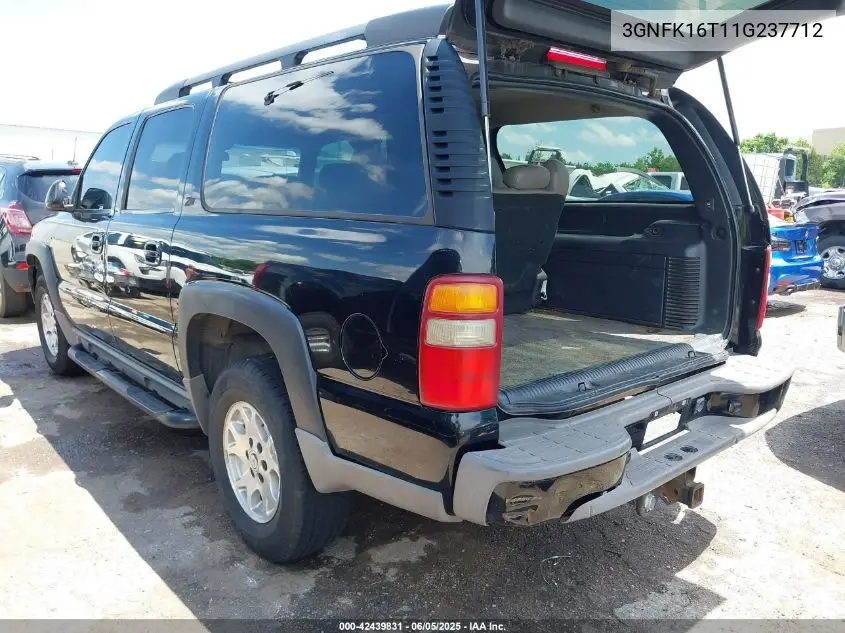 2001 Chevrolet Suburban 1500 Ls VIN: 3GNFK16T11G237712 Lot: 42439831