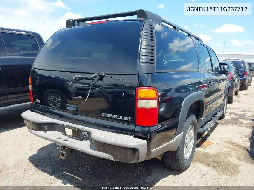 2001 Chevrolet Suburban 1500 Ls VIN: 3GNFK16T11G237712 Lot: 42439831