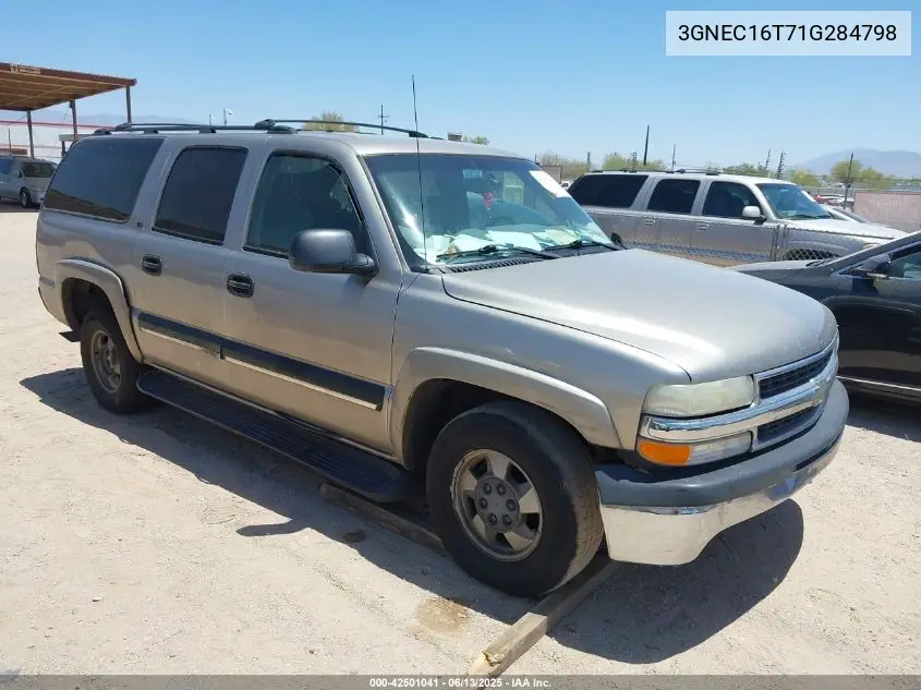 2001 Chevrolet Suburban 1500 Ls VIN: 3GNEC16T71G284798 Lot: 42501041