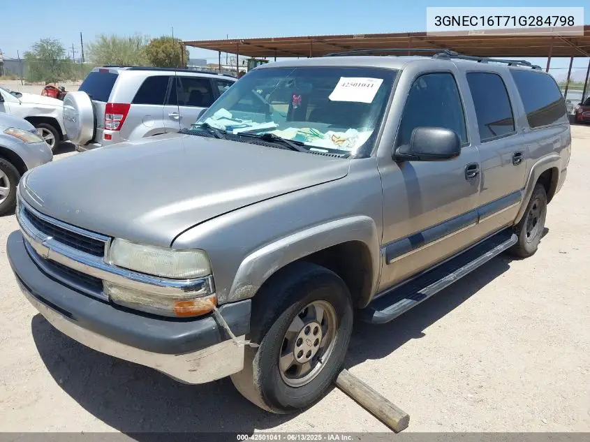 2001 Chevrolet Suburban 1500 Ls VIN: 3GNEC16T71G284798 Lot: 42501041
