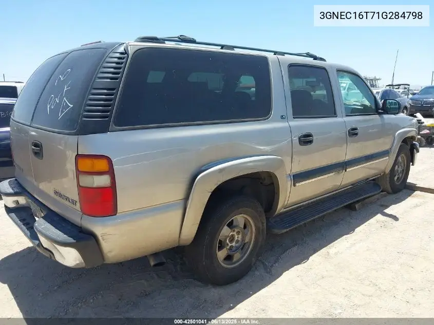 2001 Chevrolet Suburban 1500 Ls VIN: 3GNEC16T71G284798 Lot: 42501041