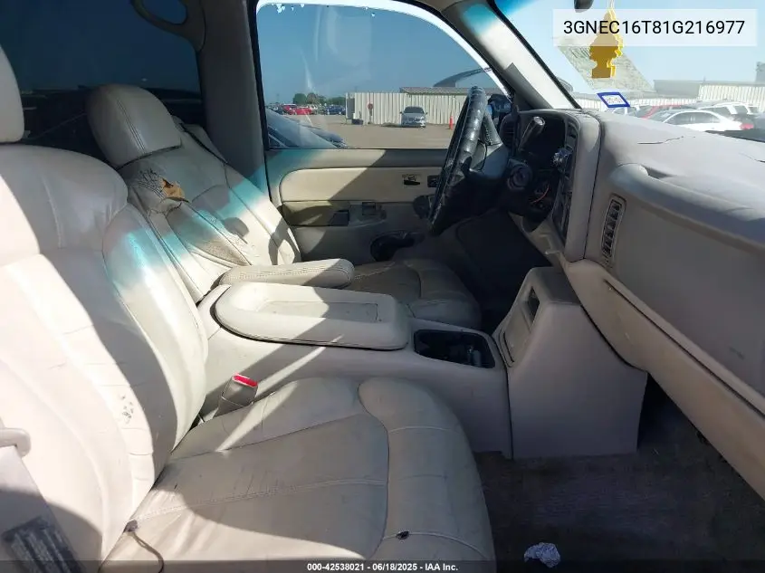 2001 Chevrolet Suburban 1500 Lt VIN: 3GNEC16T81G216977 Lot: 42538021