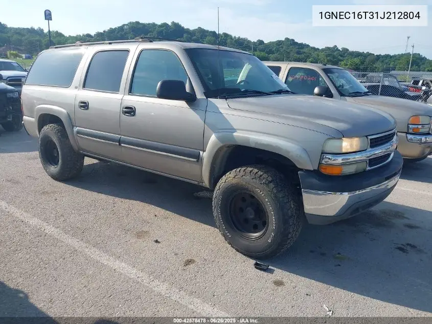 2001 Chevrolet Suburban 1500 Ls VIN: 1GNEC16T31J212804 Lot: 42578478