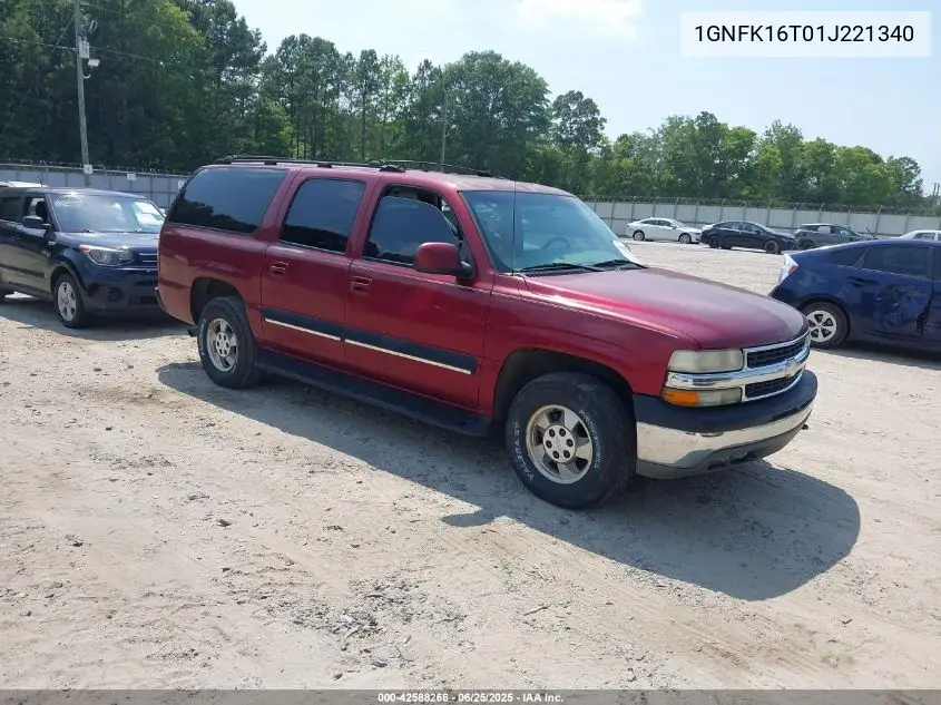 2001 Chevrolet Suburban 1500 Lt VIN: 1GNFK16T01J221340 Lot: 42588266