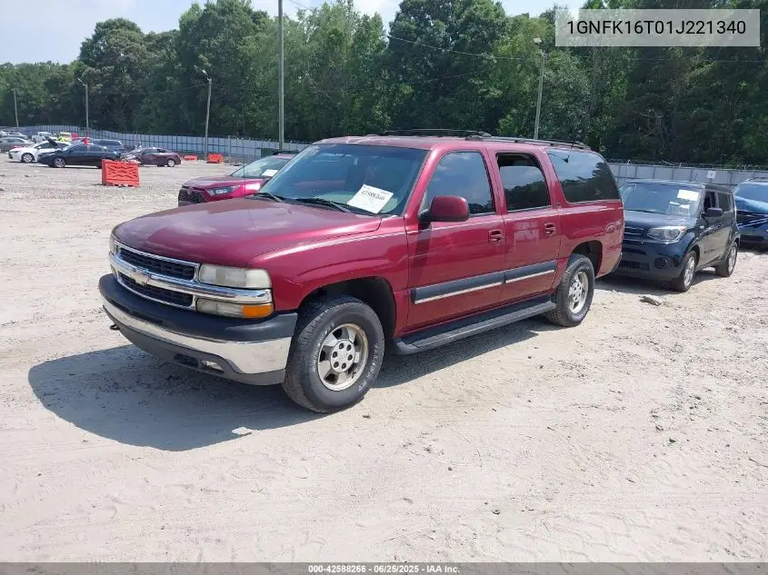 2001 Chevrolet Suburban 1500 Lt VIN: 1GNFK16T01J221340 Lot: 42588266