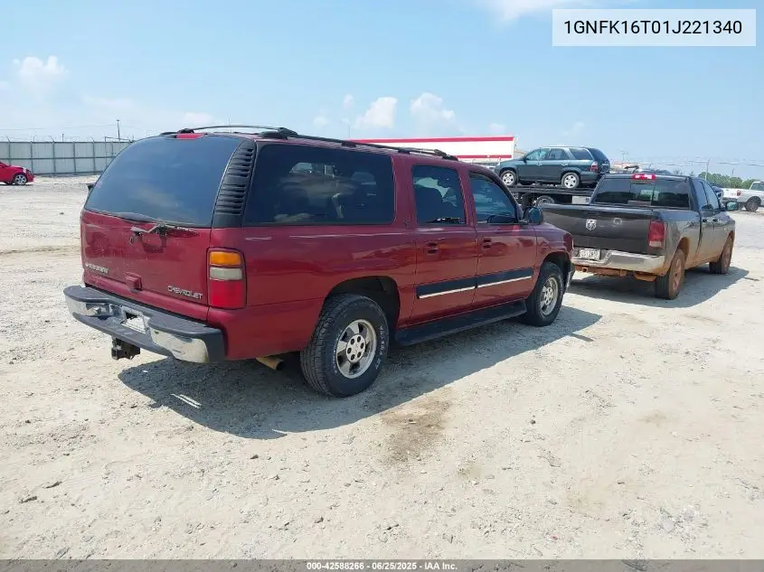 2001 Chevrolet Suburban 1500 Lt VIN: 1GNFK16T01J221340 Lot: 42588266