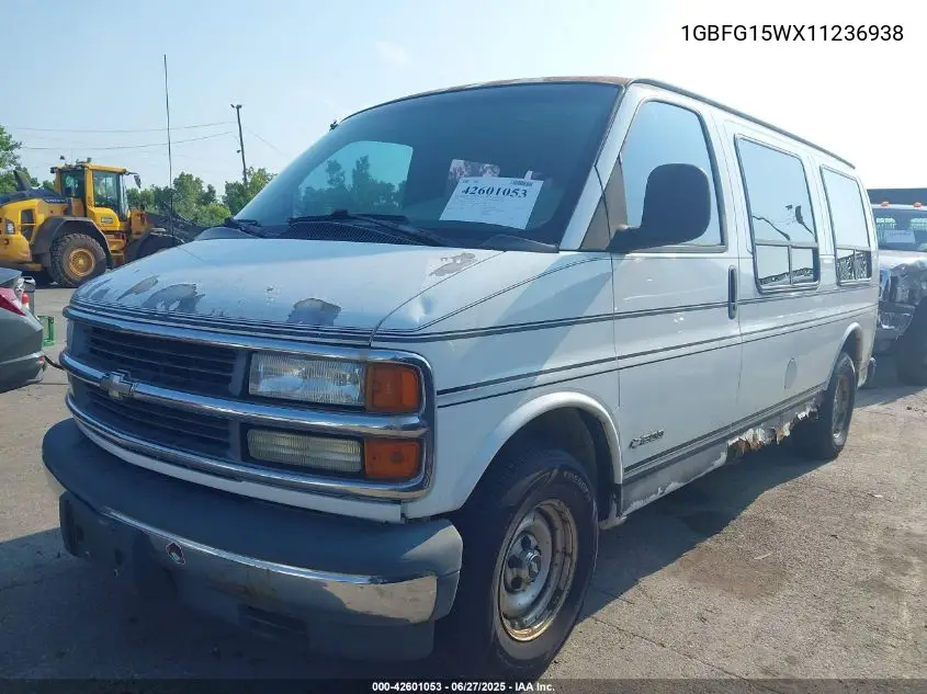 2001 Chevrolet Express G1500 VIN: 1GBFG15WX11236938 Lot: 42601053