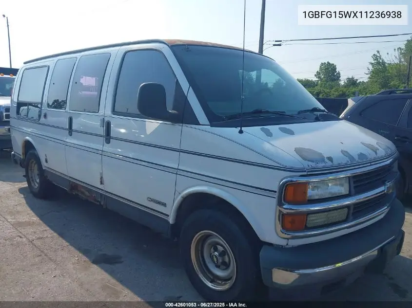 2001 Chevrolet Express G1500 VIN: 1GBFG15WX11236938 Lot: 42601053