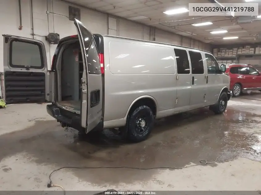 2004 Chevrolet Express VIN: 1GCGG29V441219788 Lot: 41918681