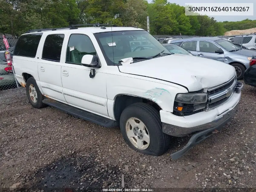2004 Chevrolet Suburban 1500 Lt VIN: 3GNFK16Z64G143267 Lot: 42261085