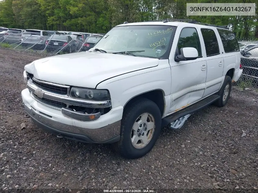 2004 Chevrolet Suburban 1500 Lt VIN: 3GNFK16Z64G143267 Lot: 42261085