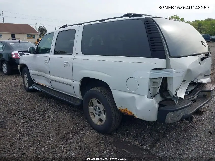 2004 Chevrolet Suburban 1500 Lt VIN: 3GNFK16Z64G143267 Lot: 42261085