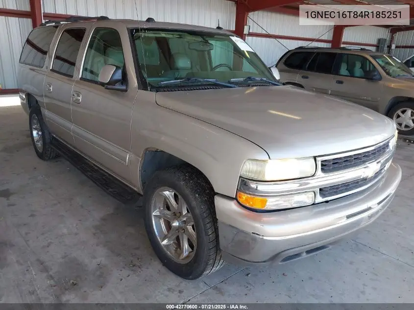 2004 Chevrolet Suburban 1500 Lt VIN: 1GNEC16T84R185251 Lot: 42770600
