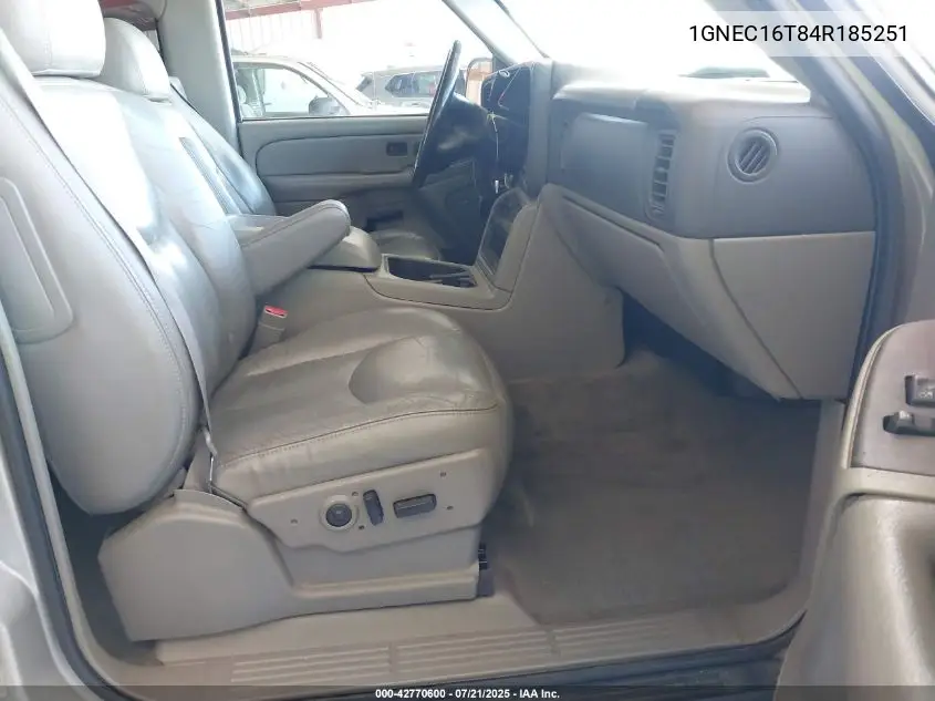 2004 Chevrolet Suburban 1500 Lt VIN: 1GNEC16T84R185251 Lot: 42770600