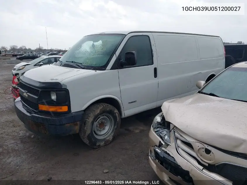 2005 Chevrolet Express G3500 VIN: 1GCHG39U051200027 Lot: 12296483
