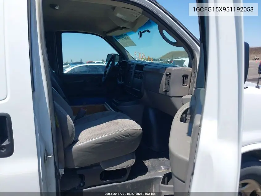 2005 Chevrolet Express VIN: 1GCFG15X951192053 Lot: 42615770