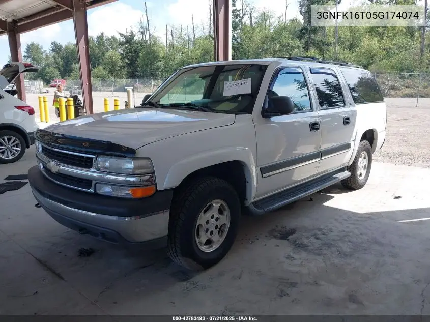 2005 Chevrolet Suburban 1500 Ls1/Lt/Off Road Suspension And Appearance Pkg. VIN: 3GNFK16T05G174074 Lot: 42783493