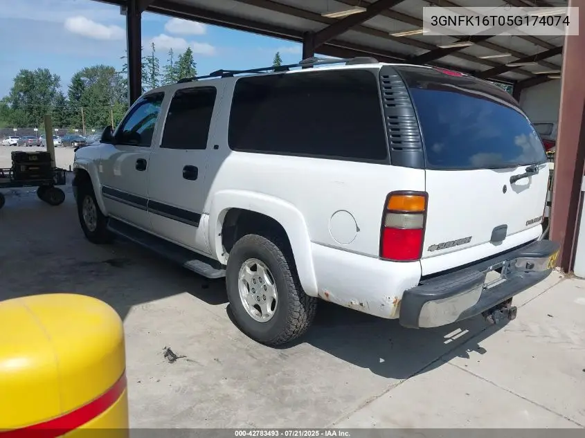 2005 Chevrolet Suburban 1500 Ls1/Lt/Off Road Suspension And Appearance Pkg. VIN: 3GNFK16T05G174074 Lot: 42783493