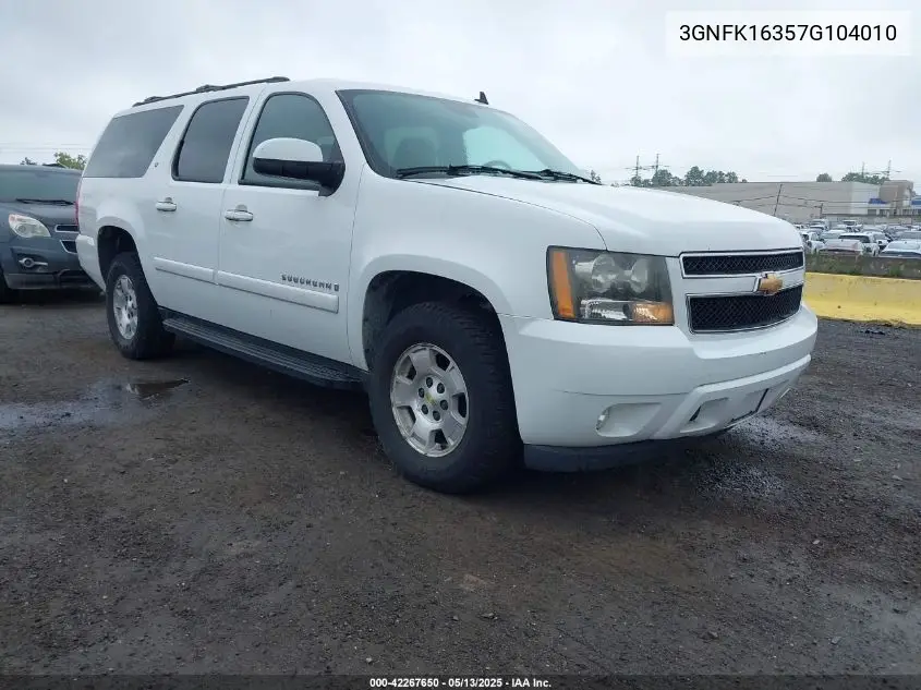 2007 Chevrolet Suburban 1500 Lt VIN: 3GNFK16357G104010 Lot: 42267650