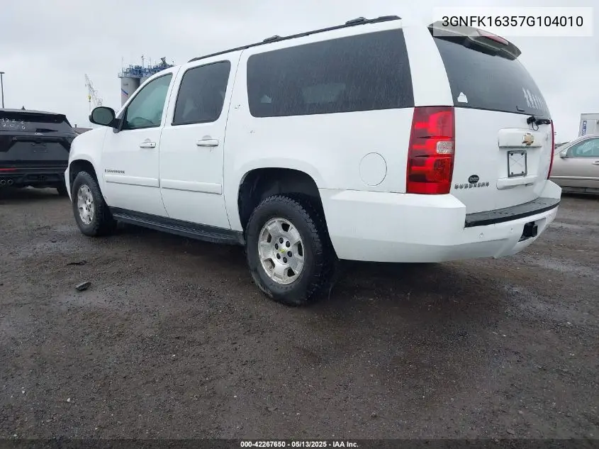 2007 Chevrolet Suburban 1500 Lt VIN: 3GNFK16357G104010 Lot: 42267650
