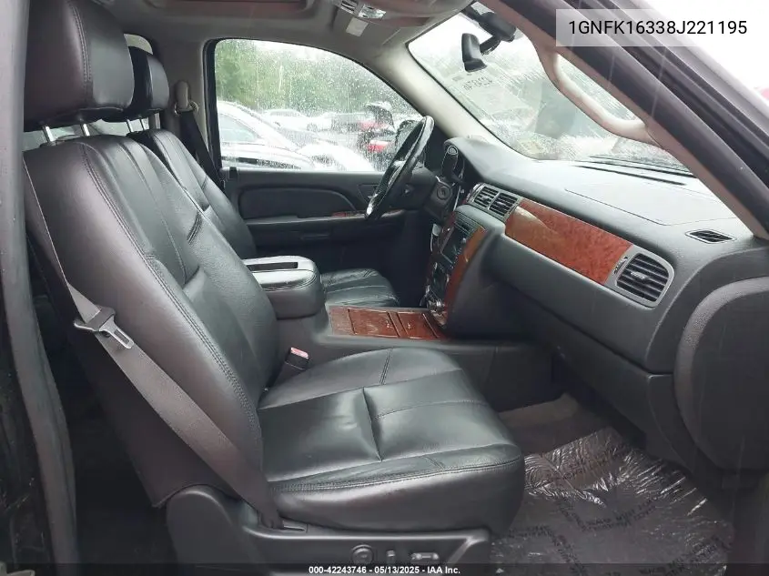 2008 Chevrolet Suburban 1500 Ltz VIN: 1GNFK16338J221195 Lot: 42243746
