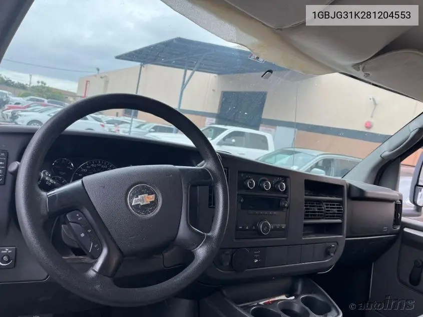 2008 Chevrolet Express G3500 VIN: 1GBJG31K281204553 Lot: 42273221