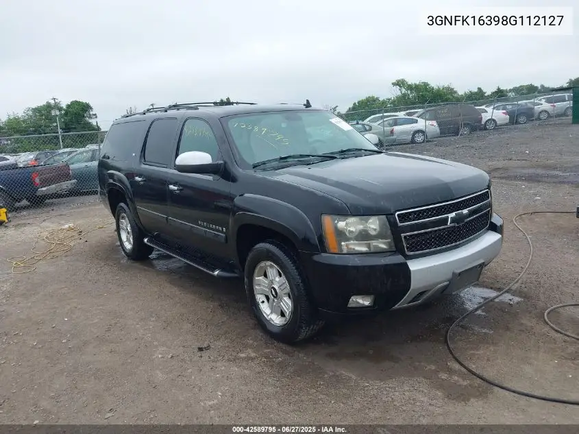 2008 Chevrolet Suburban 1500 Lt VIN: 3GNFK16398G112127 Lot: 42589795
