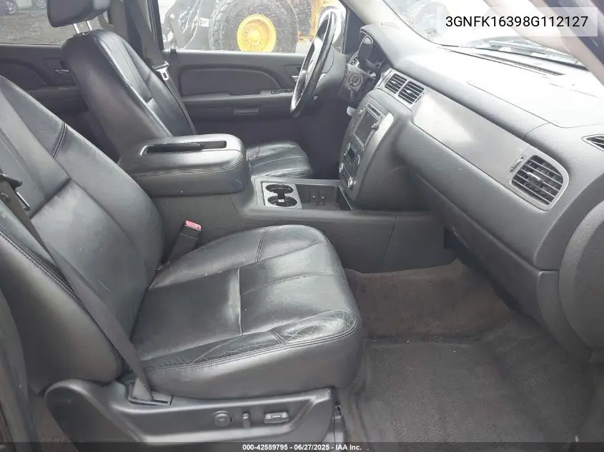 2008 Chevrolet Suburban 1500 Lt VIN: 3GNFK16398G112127 Lot: 42589795