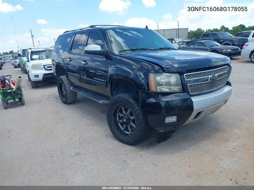 2008 Chevrolet Suburban 1500 Lt VIN: 3GNFC16068G178055 Lot: 42826503
